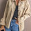 Thumbnail: Khaki Pocket Corduroy Jacket
