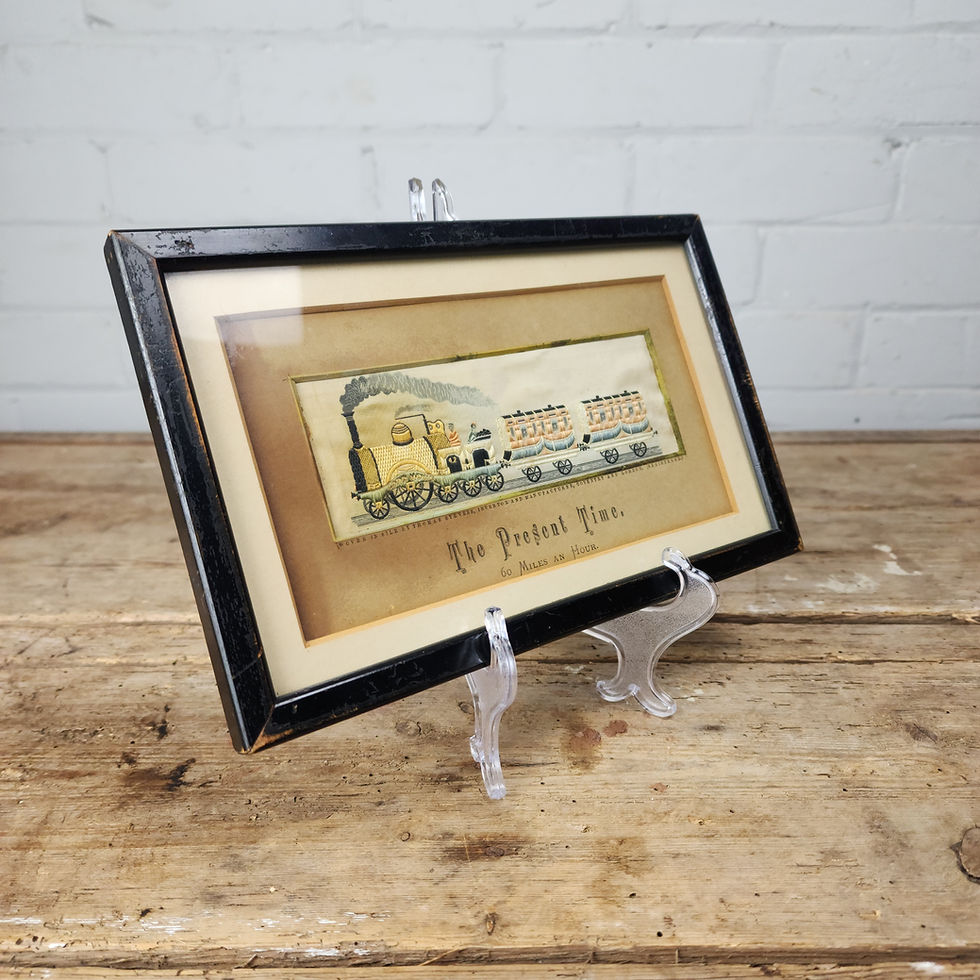 Thumbnail: Thomas Stevens Stevengraph - Woven Silk Panel 'The Present Time'