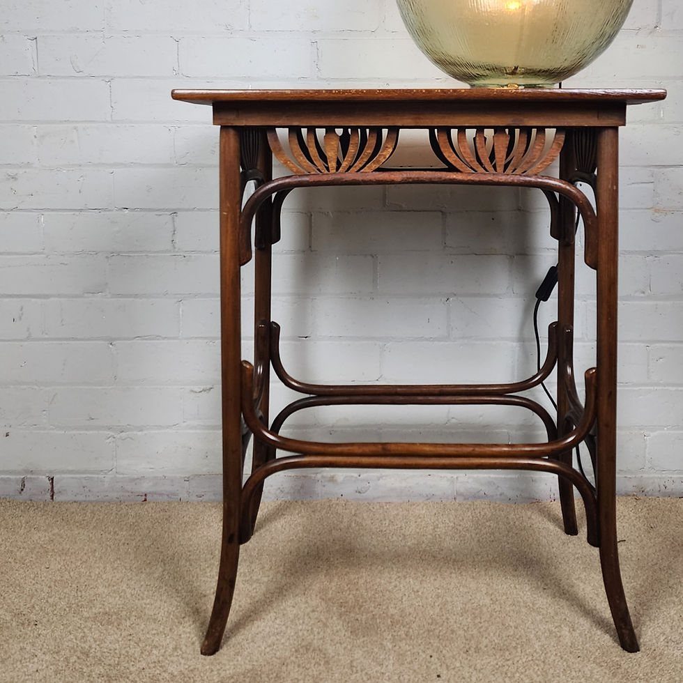 Thumbnail: Fischel Side Table  "Palmettes"  Model Antique Art Nouveau Period