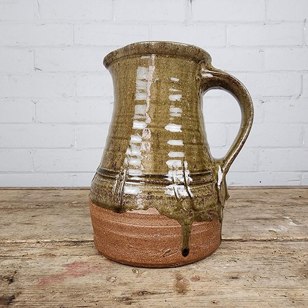 Thumbnail: Aldeburgh Studio Pottery Stoneware Jug - Mid 20th Century