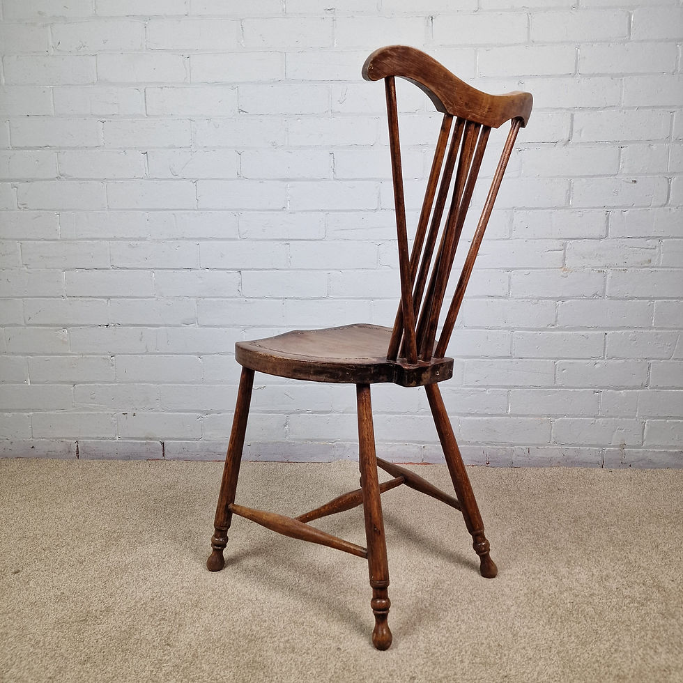 Thumbnail: Comb Back Arts & Crafts Side Chair by P.E Gane of Bristol