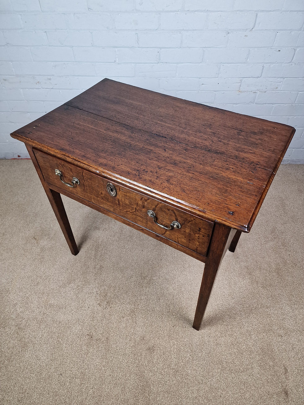 Thumbnail: Antique Oak Lowboy / Side Table - Mid 18th Century