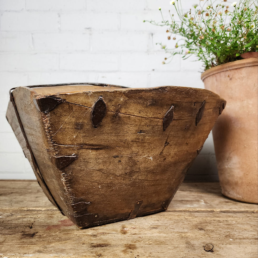 Thumbnail: 19th Century Iron Bound Trug
