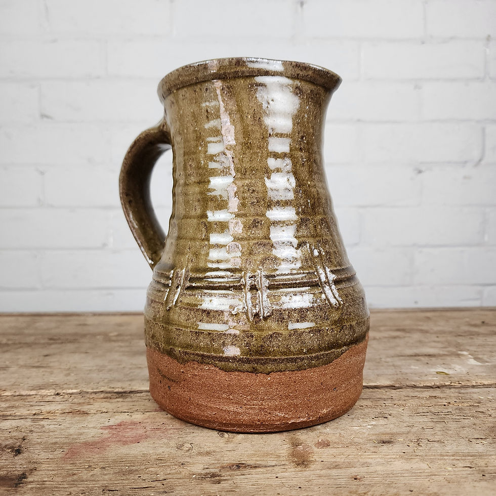 Thumbnail: Aldeburgh Studio Pottery Stoneware Jug - Mid 20th Century