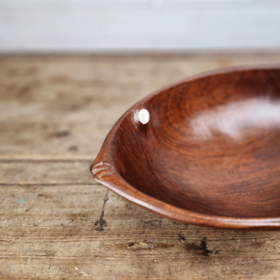 Thumbnail: Mid 20th Century Teak Fish Shaped Bowl