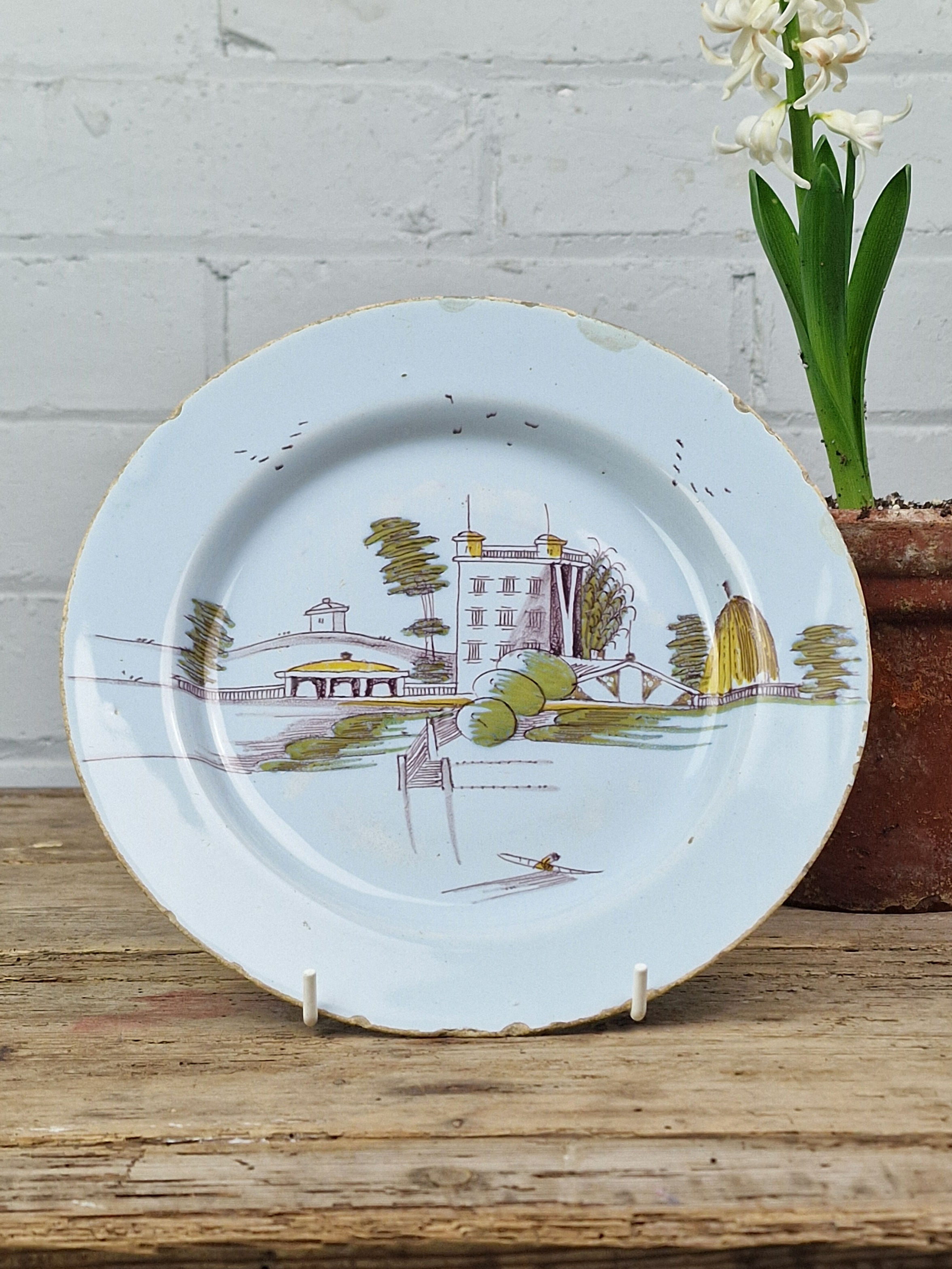 A Liverpool Delftware Plate - Circa 1750