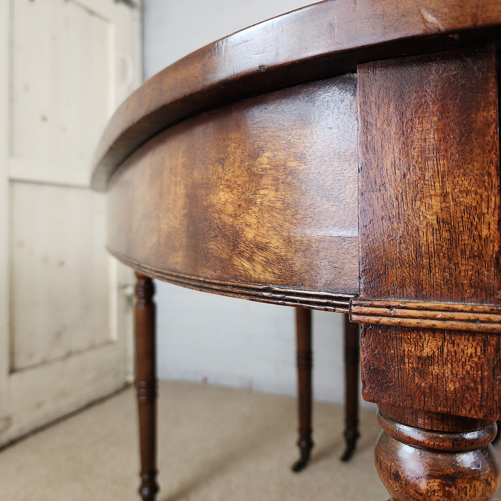 Thumbnail: A George IV Mahogany D-End Extending Dining Table