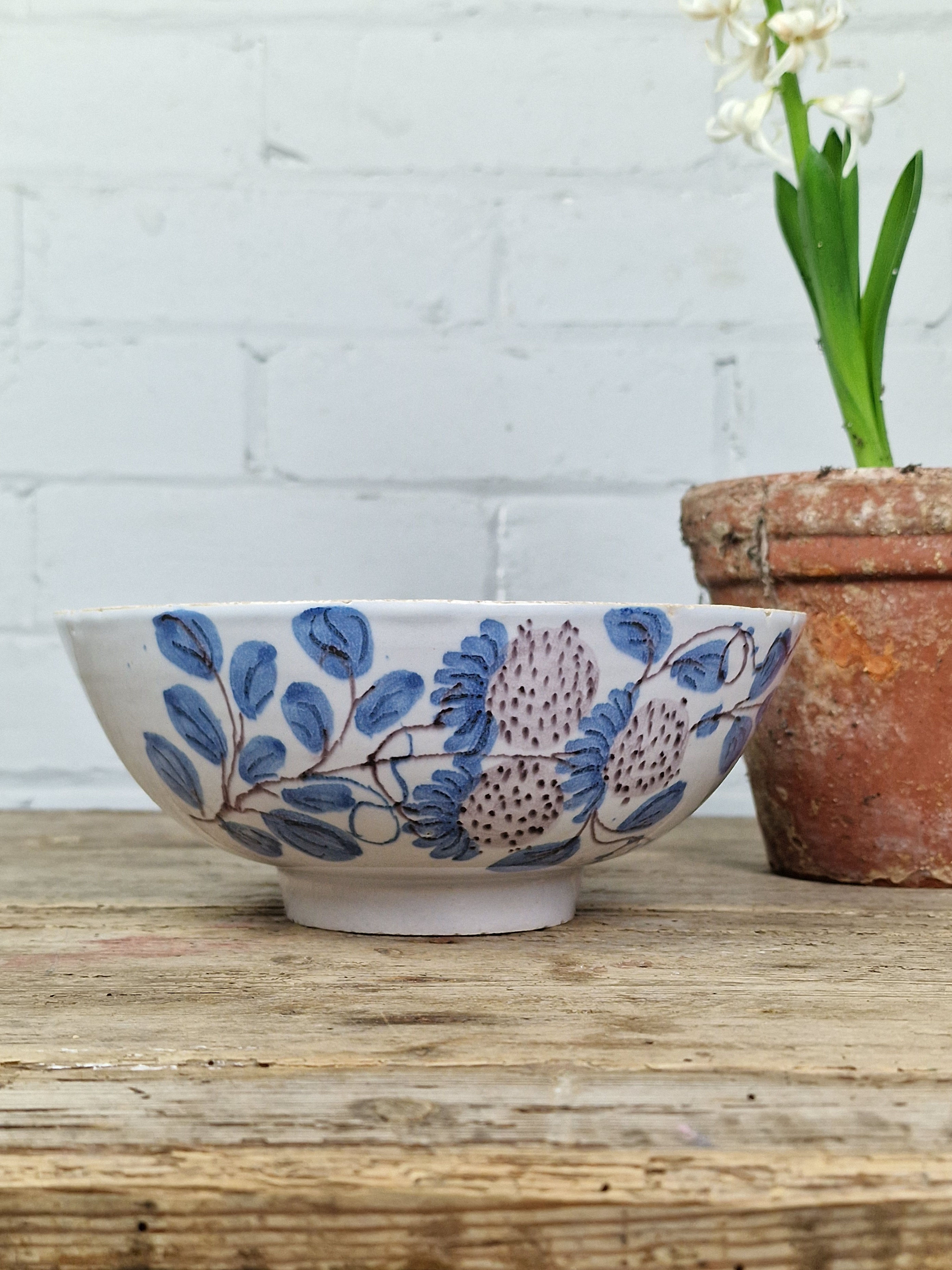 English Delft Bowl, Liverpool or Bristol, circa 1750