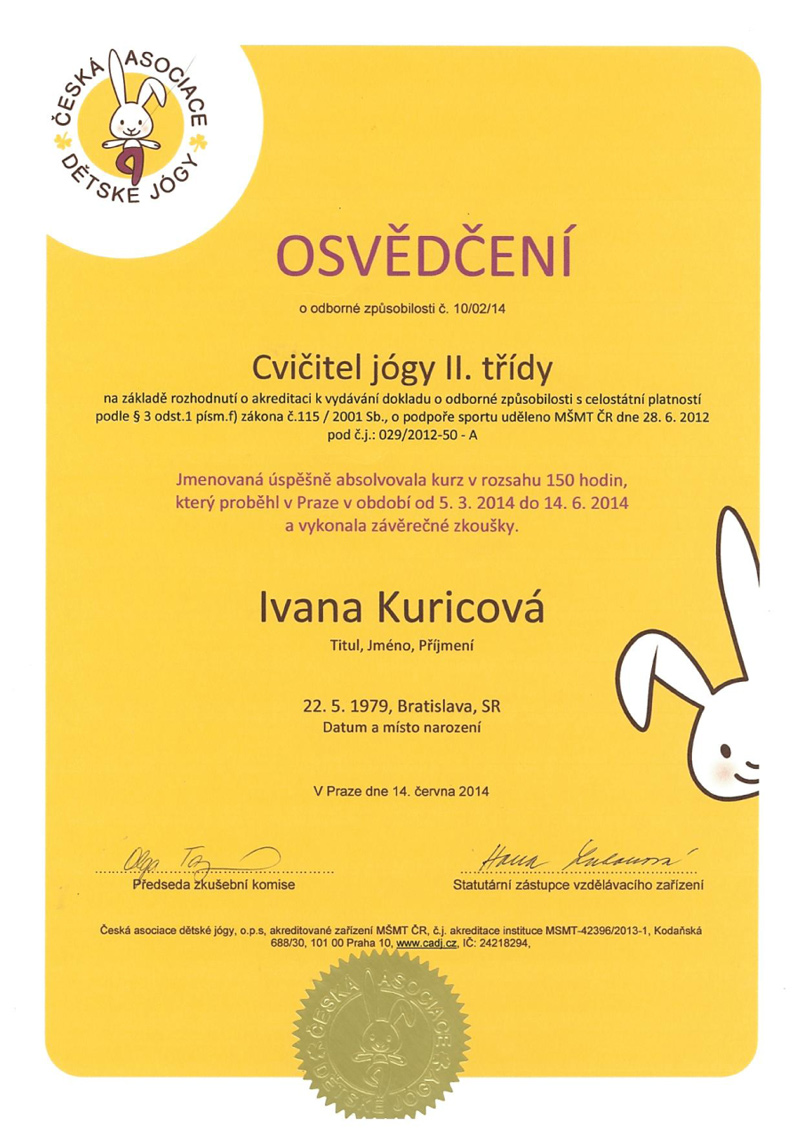 Certifikát 1