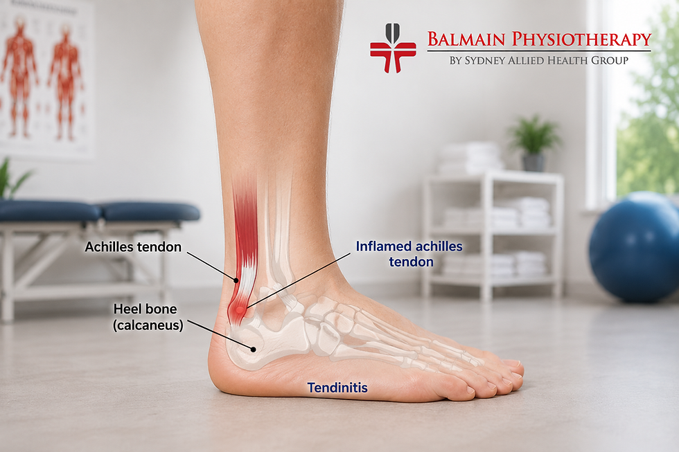 Learn about painful Achilles causes, symptoms, and treatment options. Discover exercises for Achilles tendonitis and when to see a physiotherapist in Balmain.
