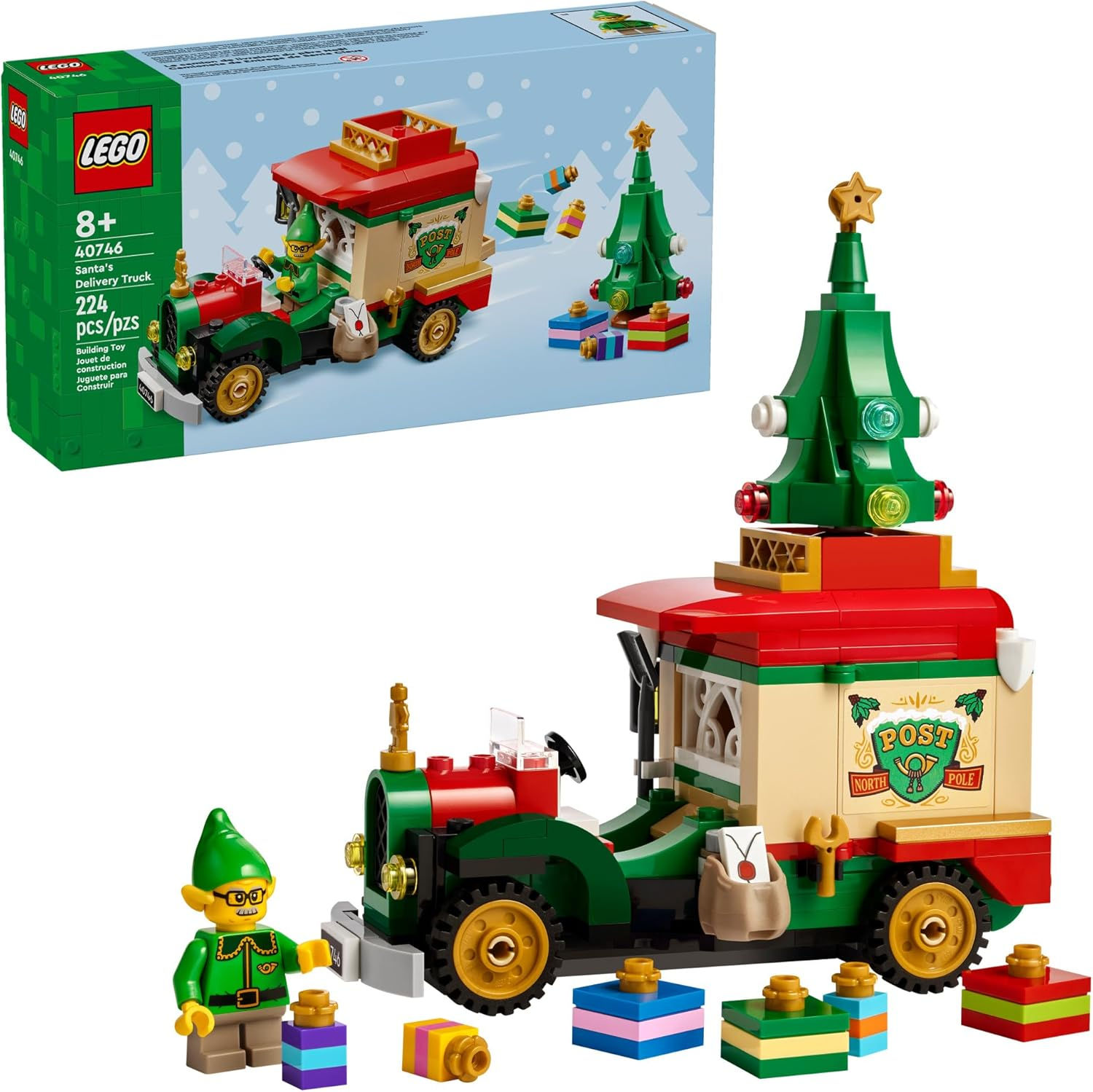 LEGO Santa's Delivery Truck (40746) - Christmas Building Set & Holiday Decor