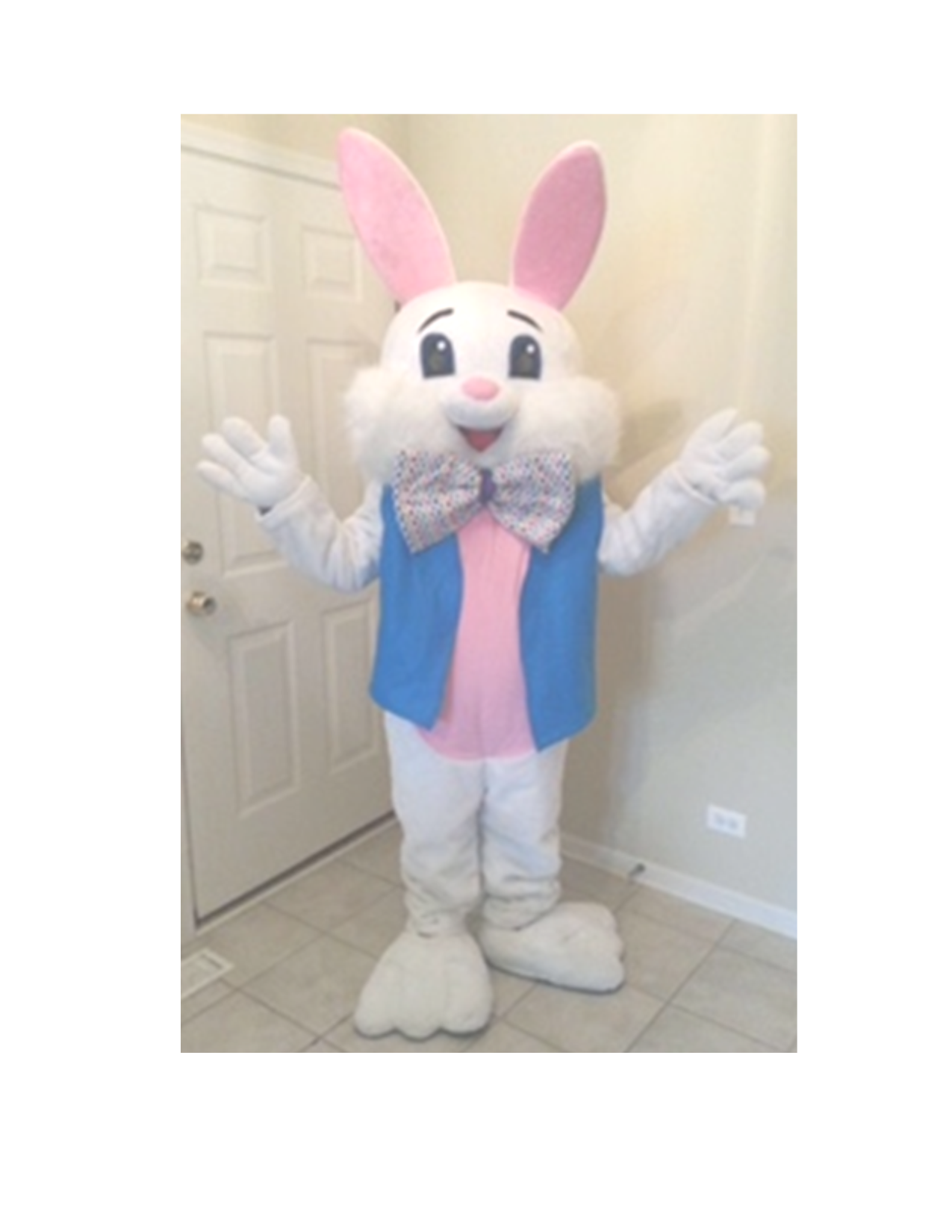 EASTER BUNNY #1 - RENTAL FEE $65.00