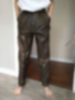 BROWN LEATHER PANTS