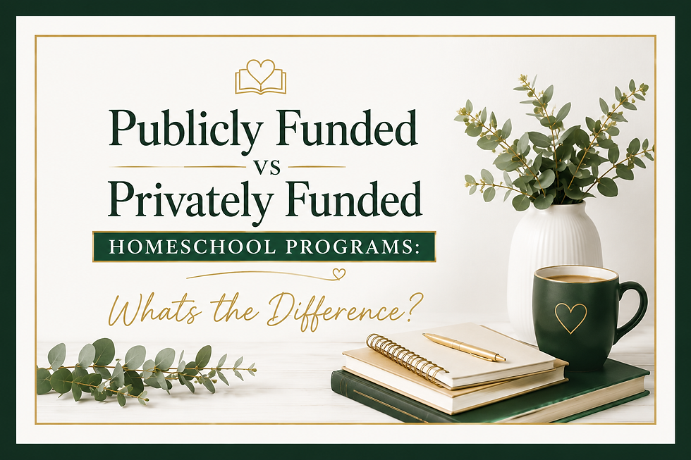 Public vs Privately Funded Homeschool Programs