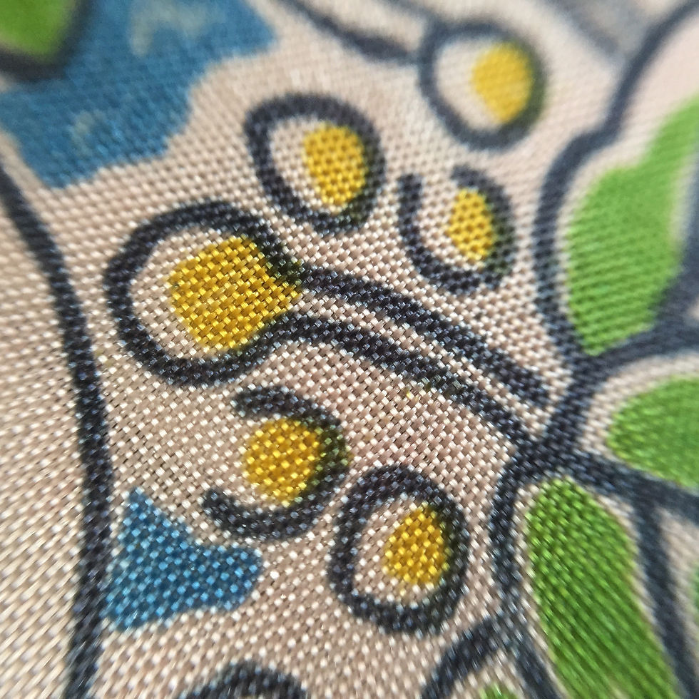 Thumbnail: Pocket Square made from Vintage Japanese Kimono / Red / Phenix
