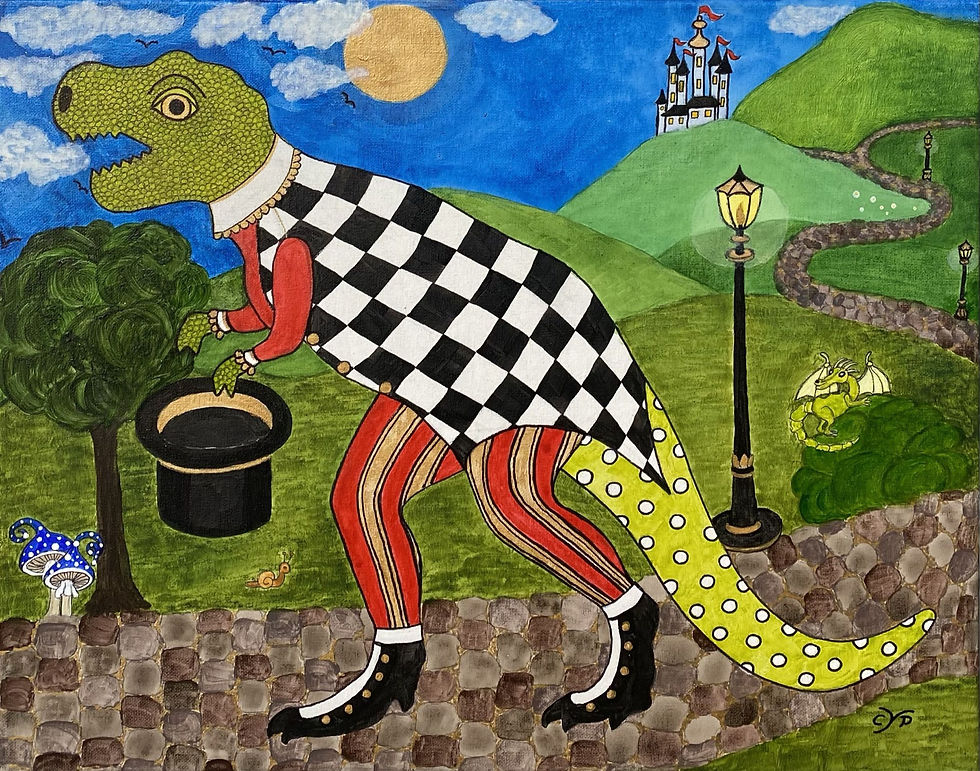 Mr. Dino goes dancing