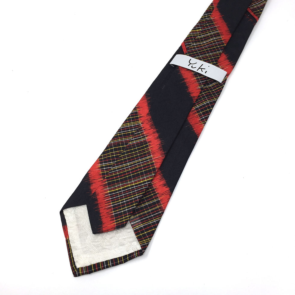 Thumbnail: Neck Tie made from Vintage Japanese Kimono / Meisen