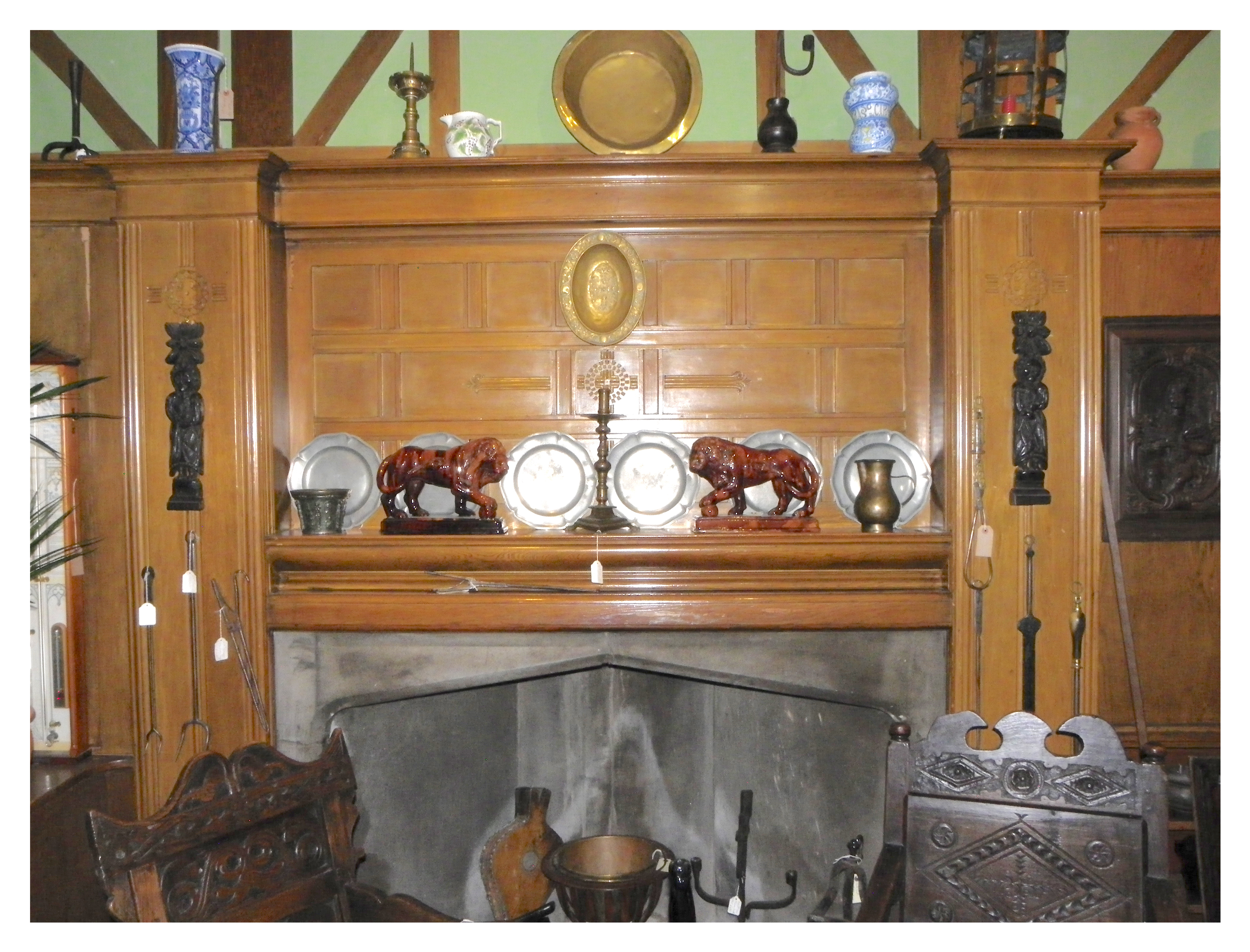AROUND THE FIREPLACE