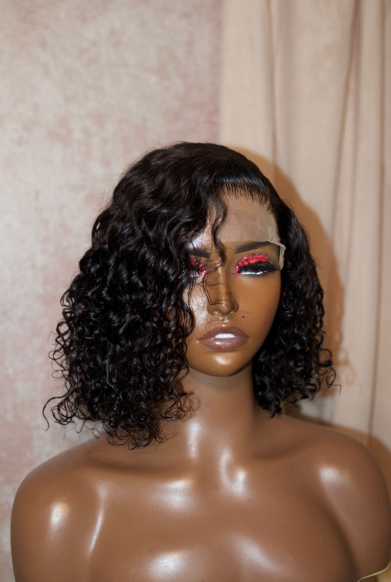 “Ericka” side part closure bob unit 