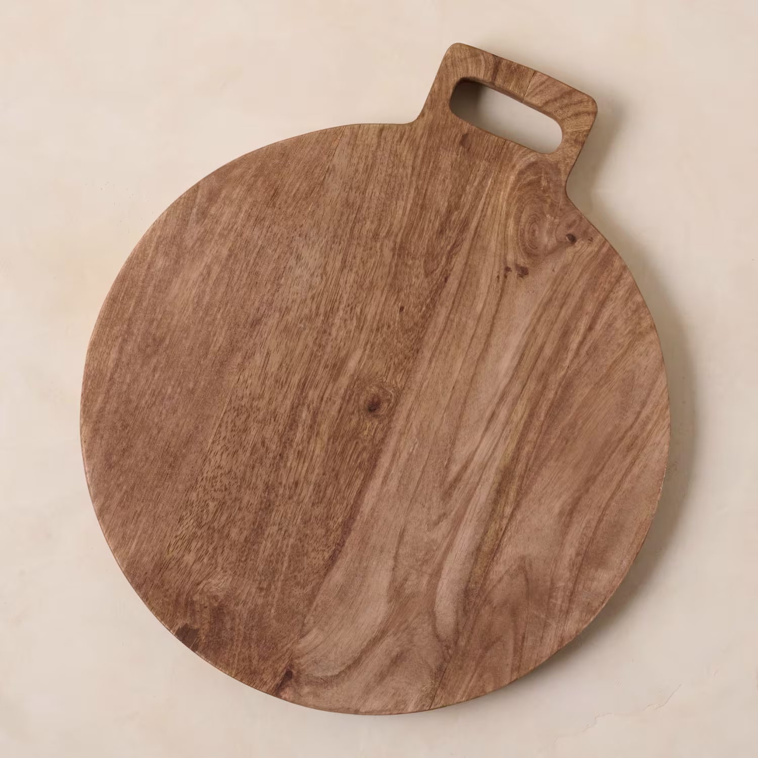 Round Mango wood bread board