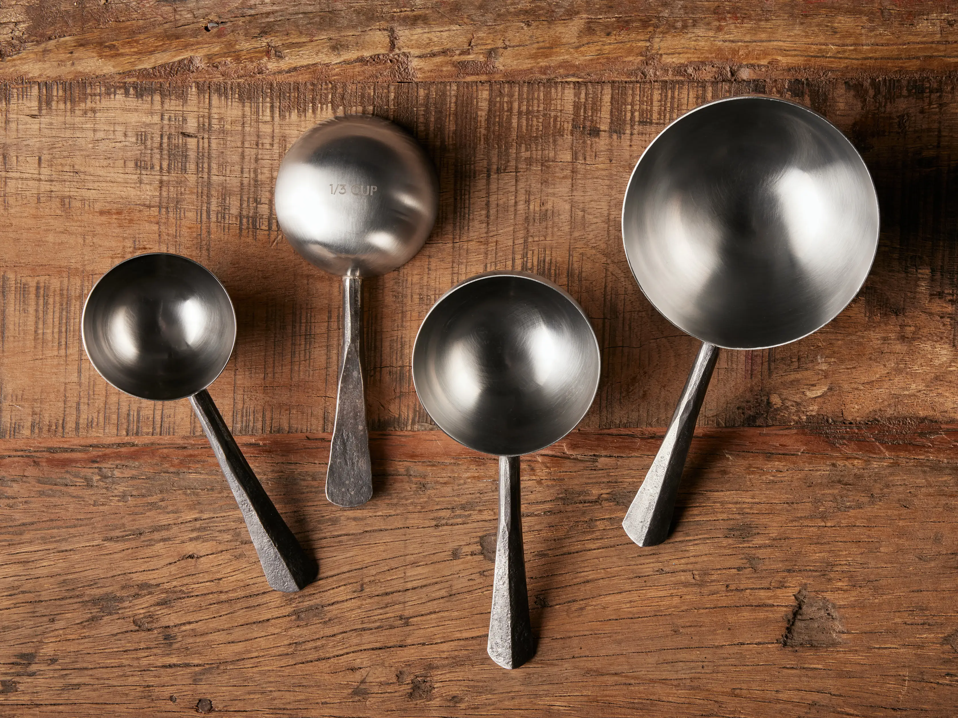 Arhaus Arber Measuring Cup Set - Rustic Measuring cups with rounded bottoms