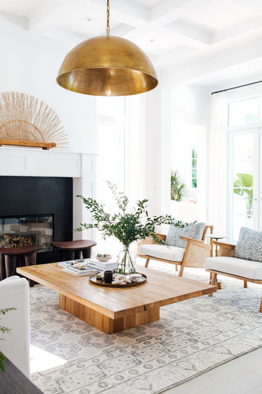 Light and airy living room in a Coral Gables home designed by Miami interior designer The Habitat Collective