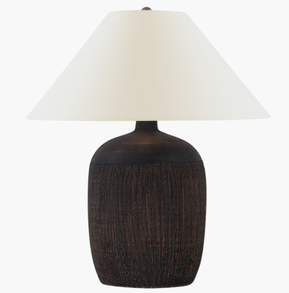 Black Wash Teracotta Portis Table Lamp by Chapman and Myers for Visual Comfort