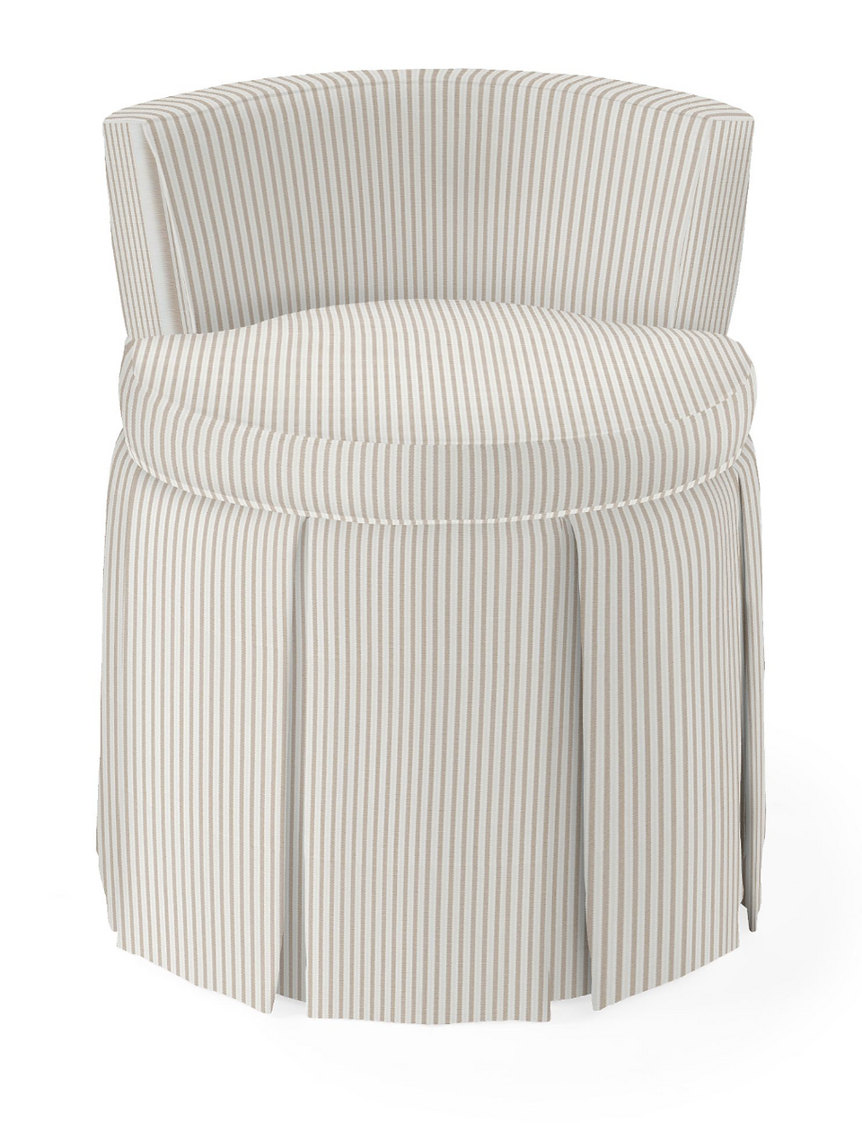 Harrison Vanity Chair in Perennials Pinstripe Sand