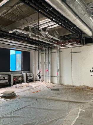 travaux technique sur plateau de bureaux