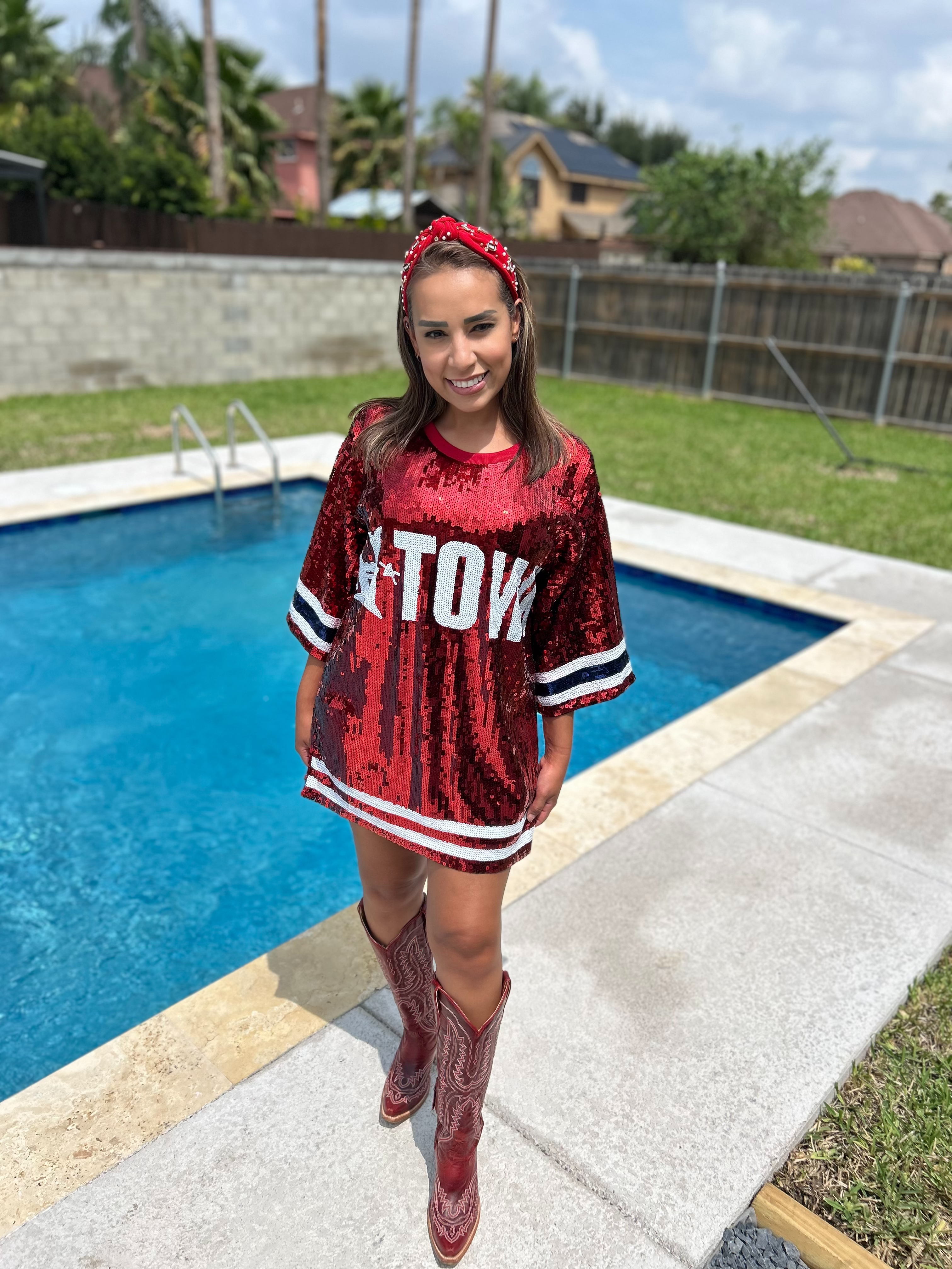 Houston Texans HTOWN Sequin Dress