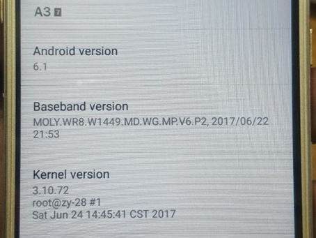 Samsung Clone A3 [7] Flash File MT6580 6.1 Firmware