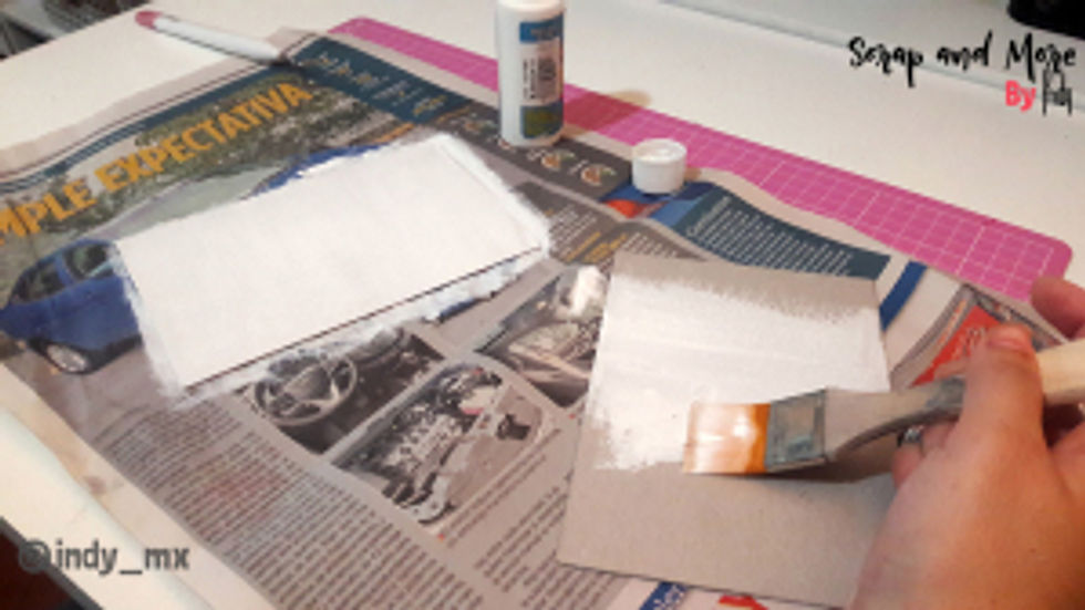Libreta sencilla hecha a mano con pinturas acrilicas handmade notebook acrylic paint tutorial (2)