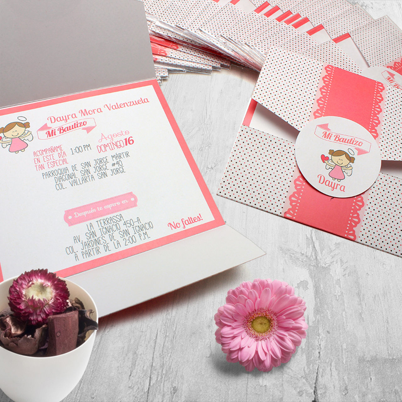 Invitación Dari Infantil