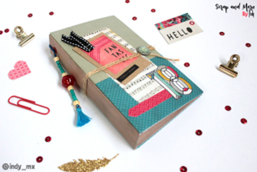 mini album casacada scrapbook waterfall minialbum (2)