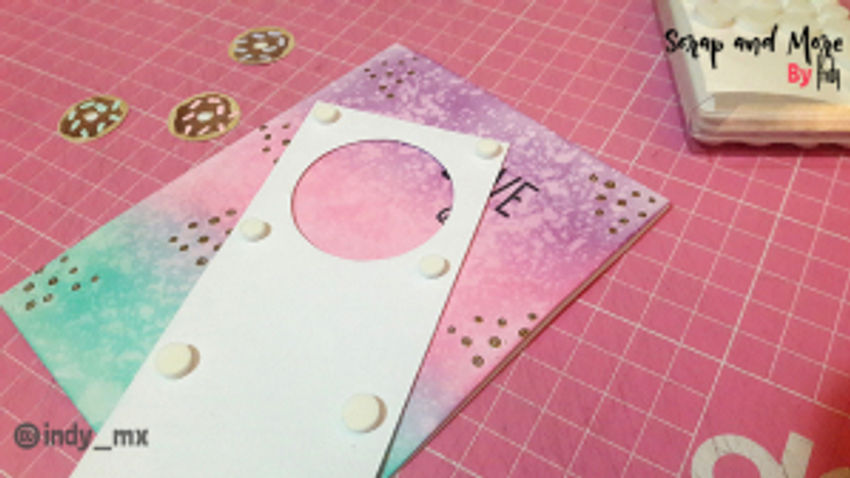 proceso tarjeta donas cardmaking donut card (11)