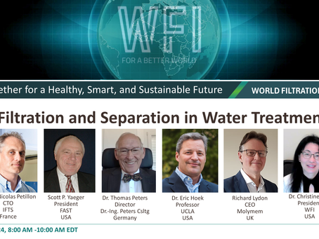 Filtration and Separation in Water Treatment, August 6