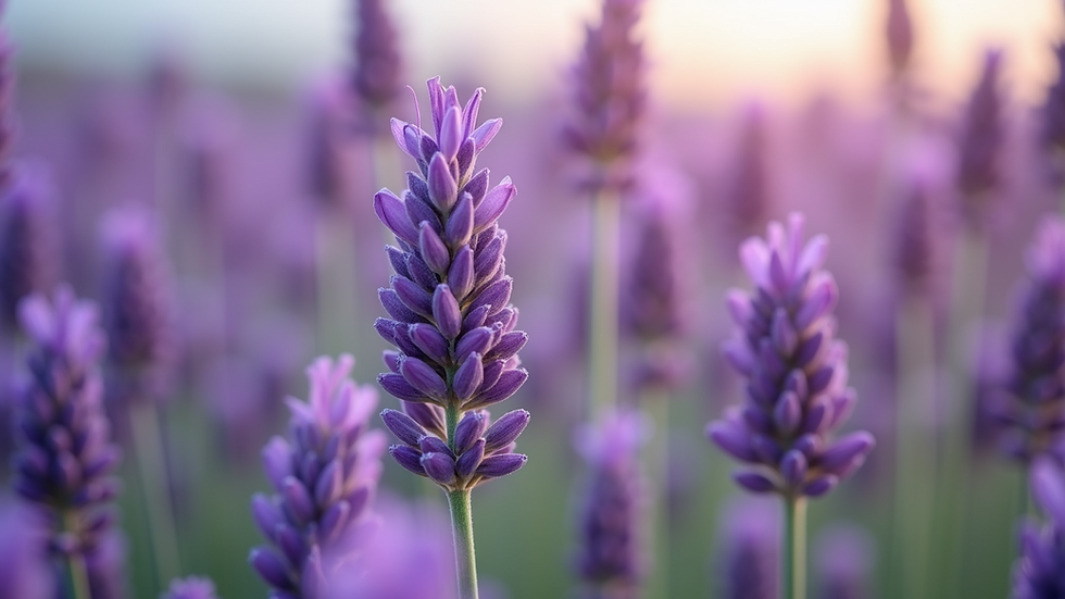 Close-up view of lavender flowers