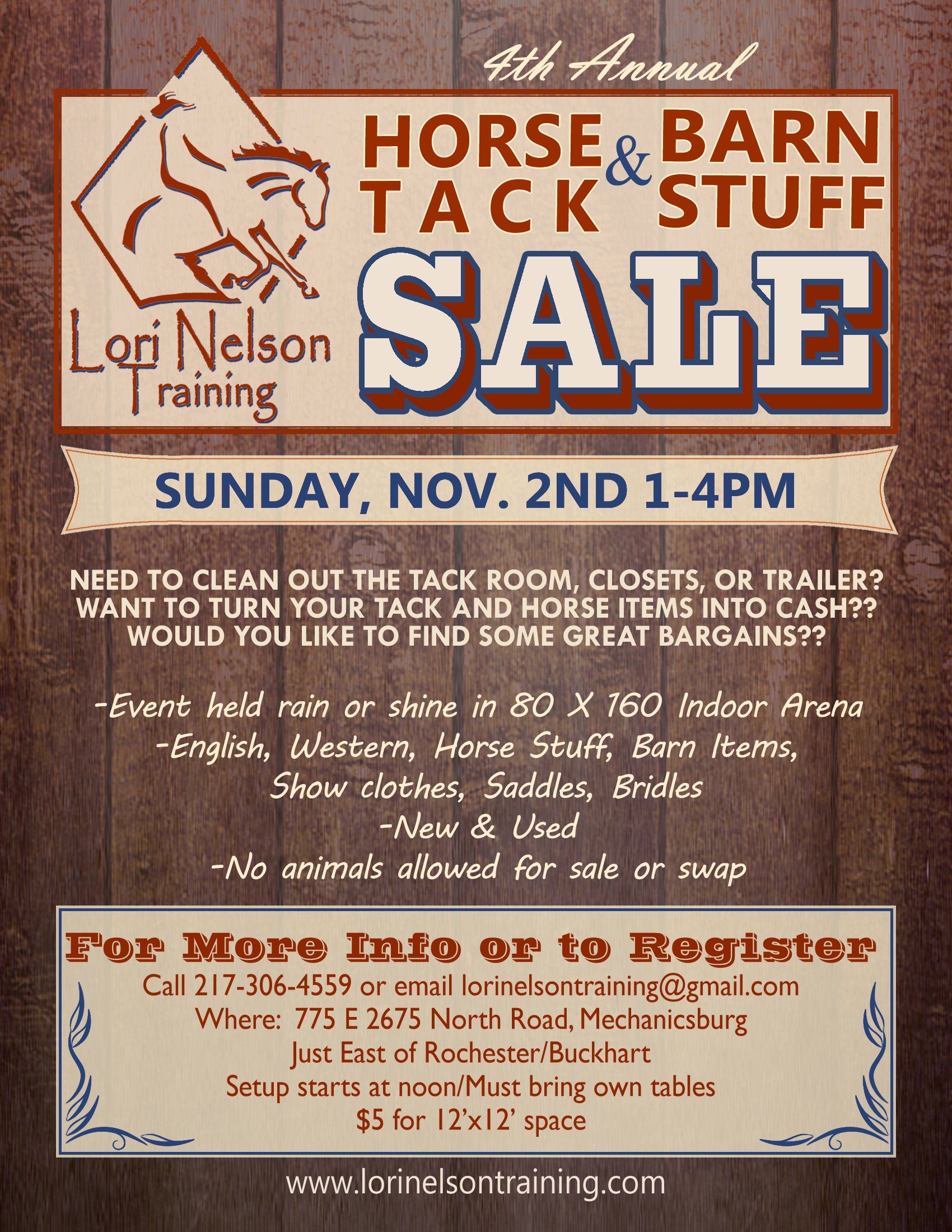 4th Annual Horse Tack Barn Stuff Sale