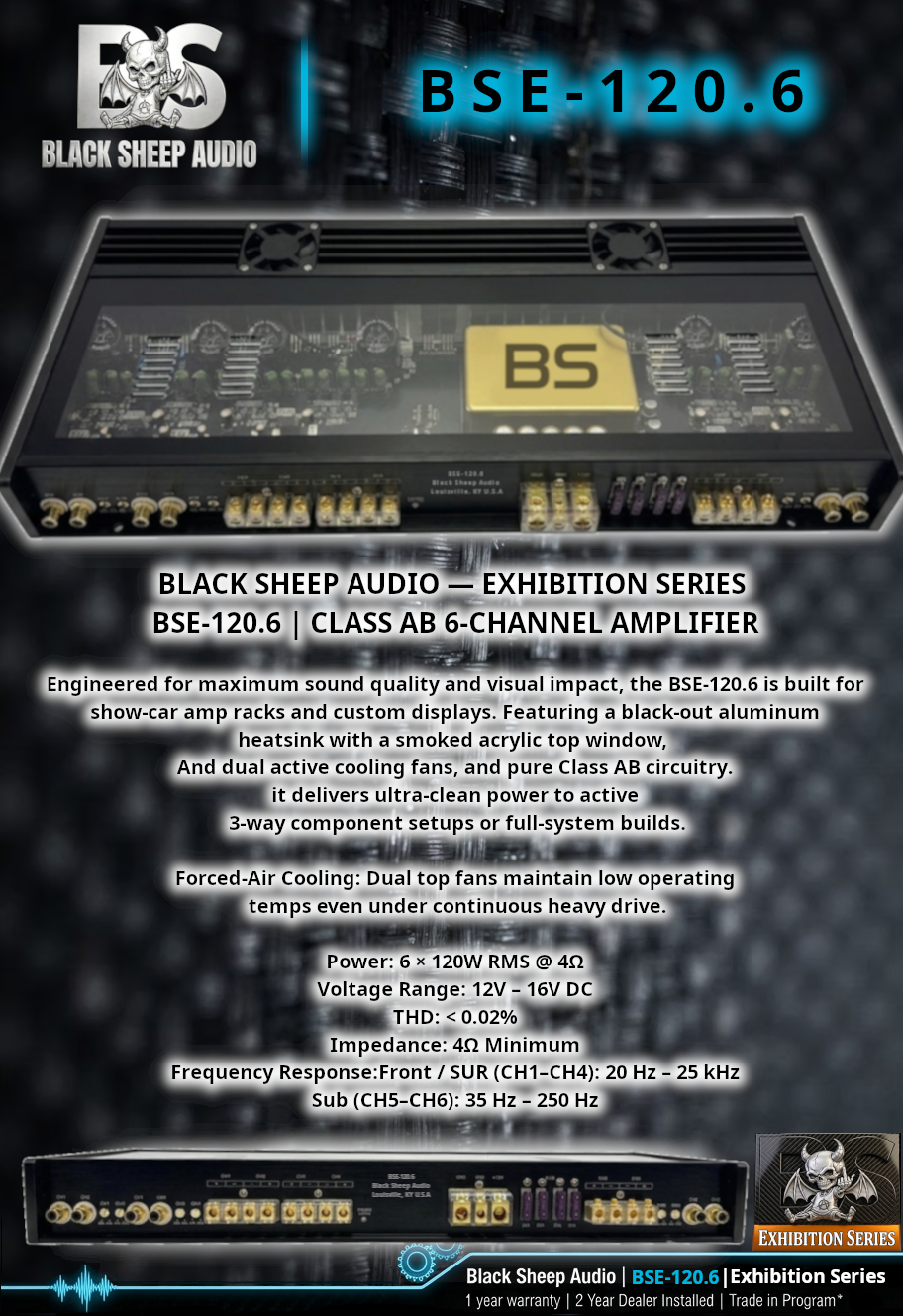 Thumbnail: Black Sheep Audio | BSE-120.6 | 6 ch | Exhibition Series