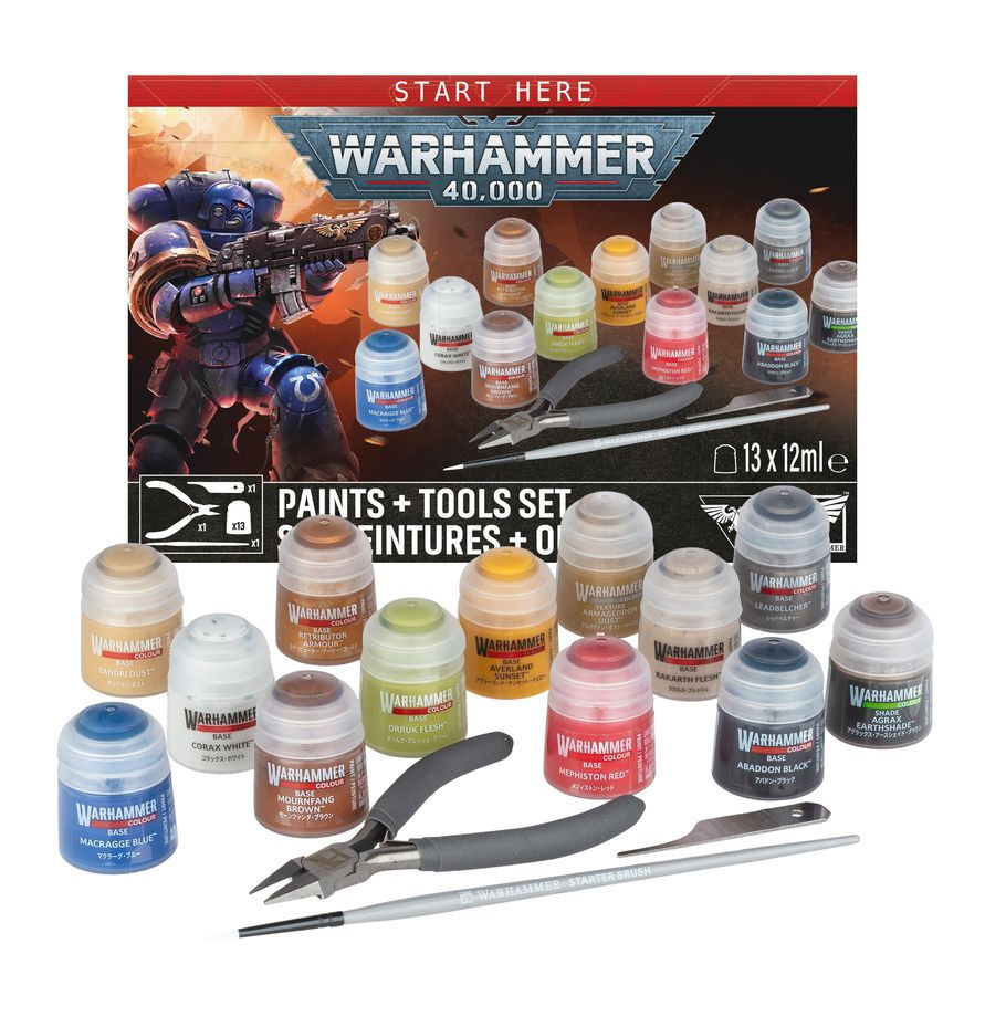 Warhammer 40000 Paints & Tool Set