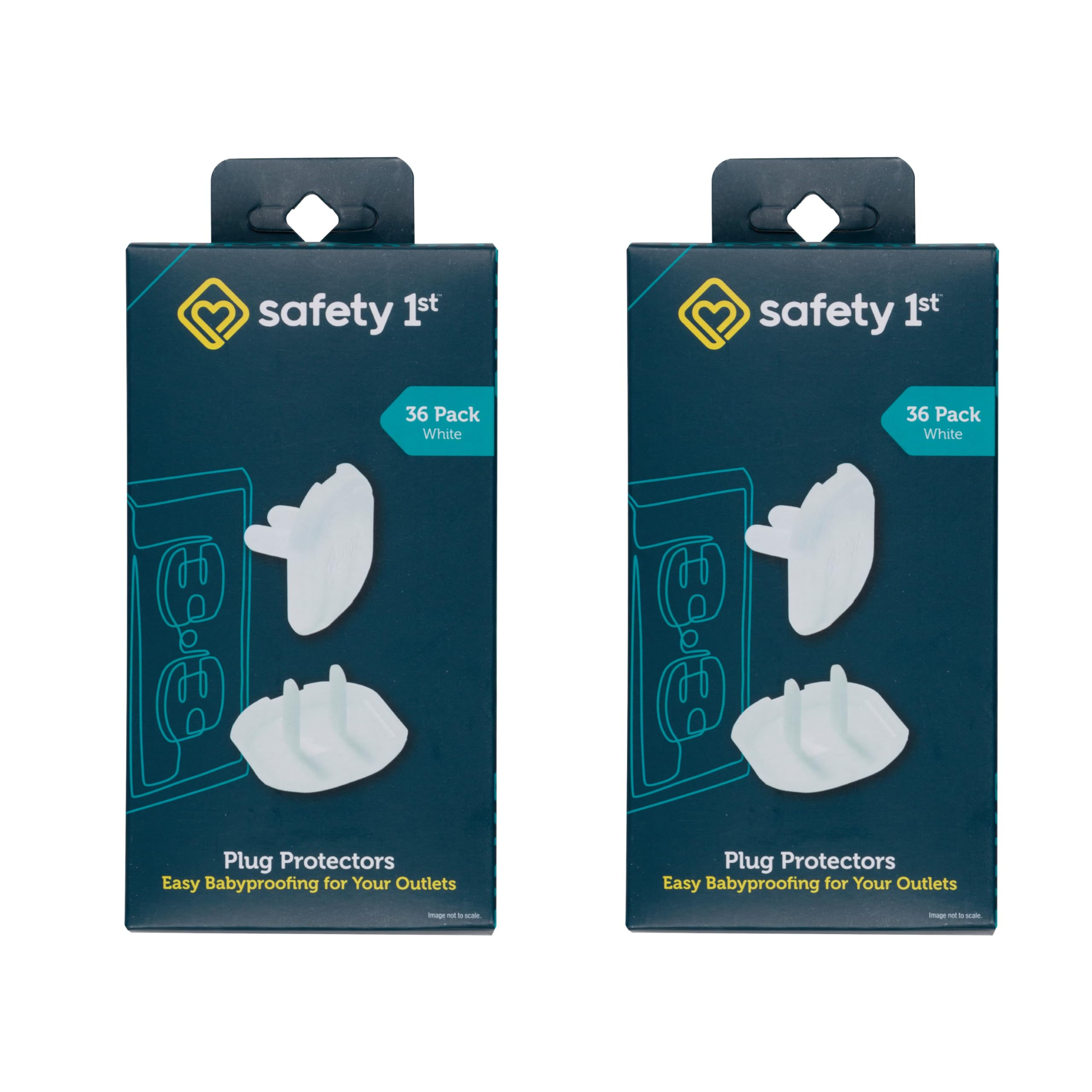 Safety 1st Electrical Outlet Baby Proof Covers, Secure Outlet Plugs