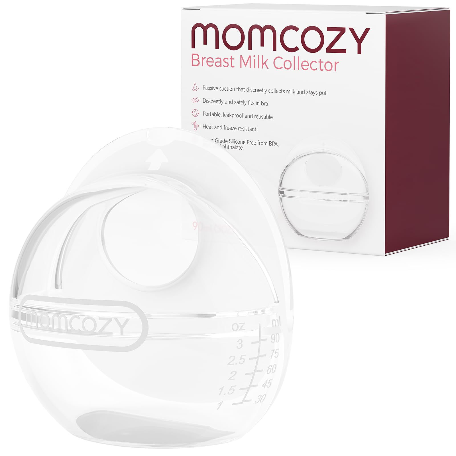 Momcozy Breast Milk Collector, Large Capacity for High Milk Supply