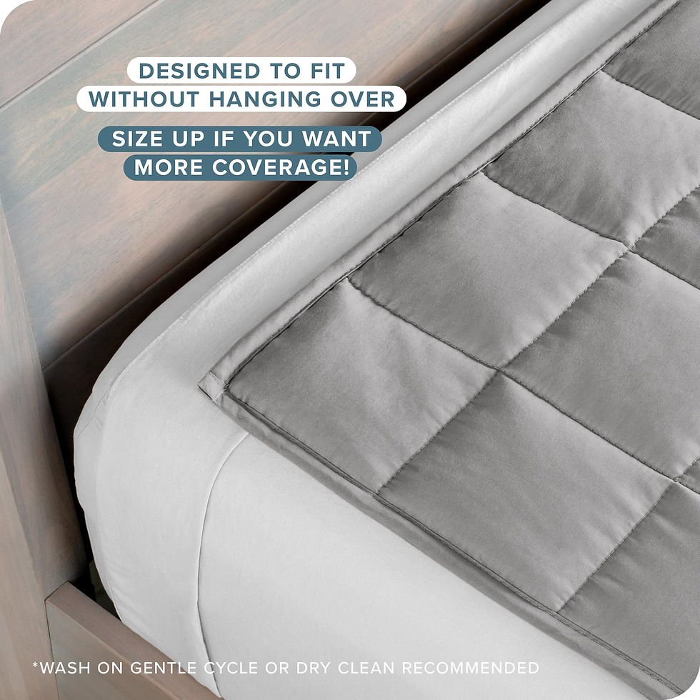 Thumbnail: Bare Home Weighted Blanket All-Natural 100% Cotton