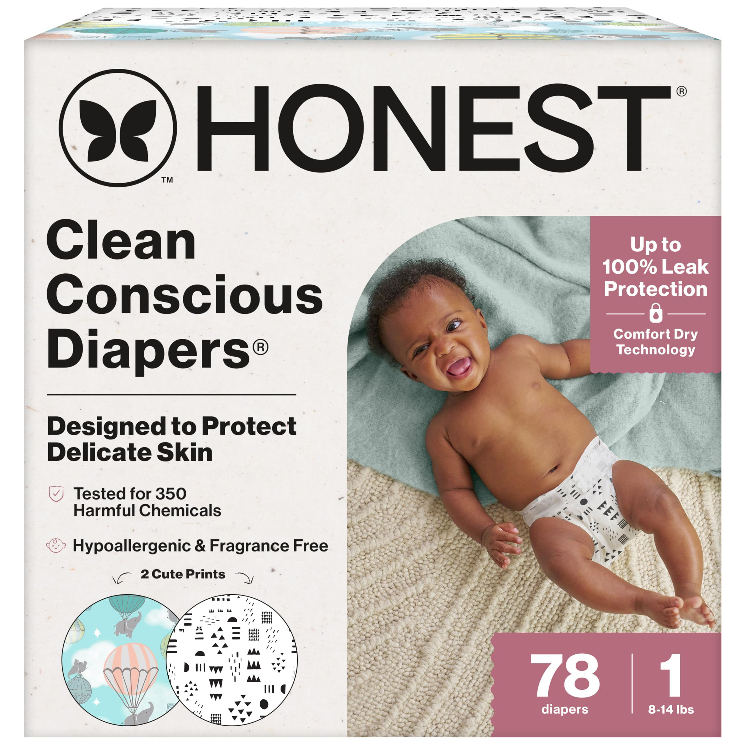 The Honest Company Comfort Dry Disposable Daytime Diapers