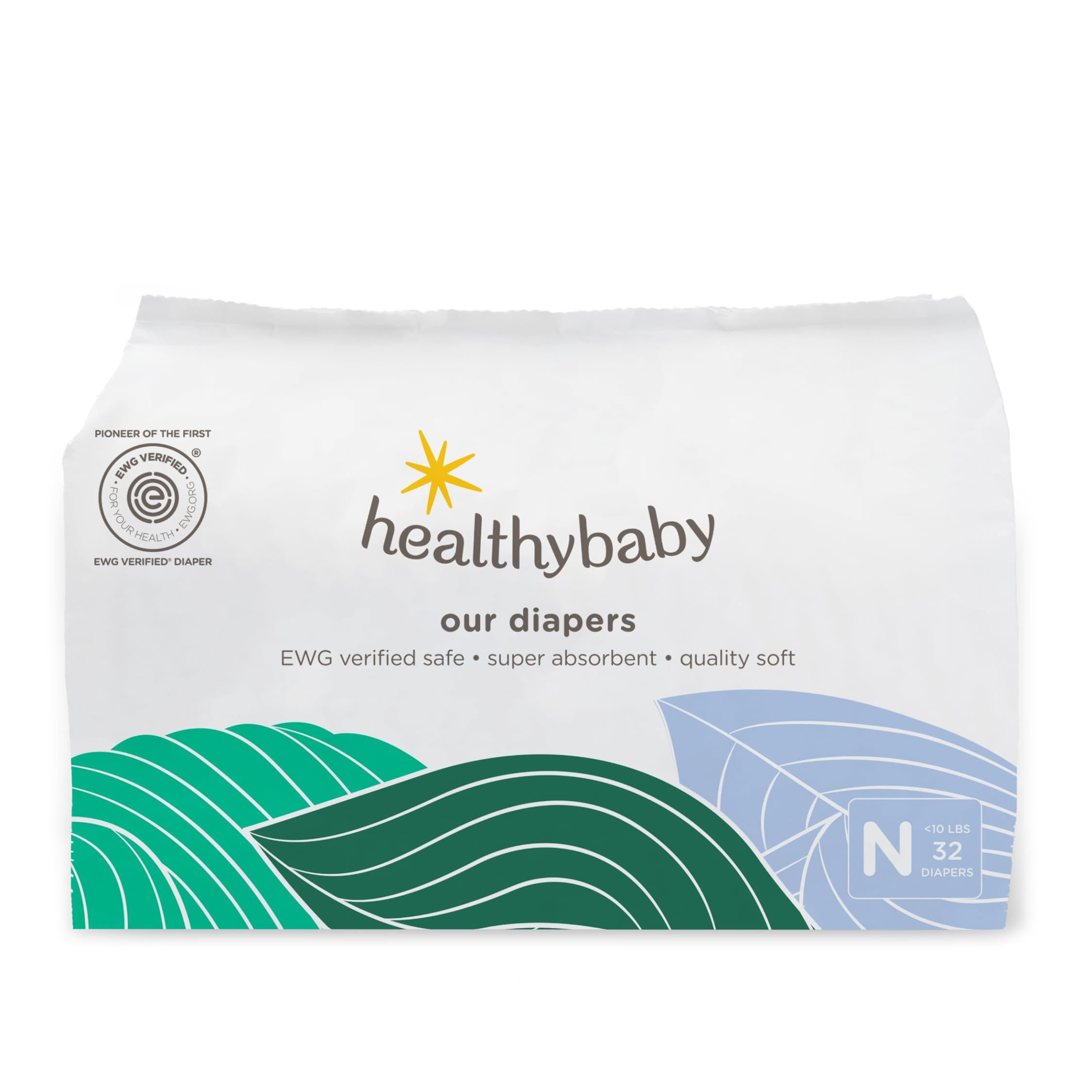 Our Diapers | The First EWG Verified & Microbiome-Friendly Diaper | Size NB