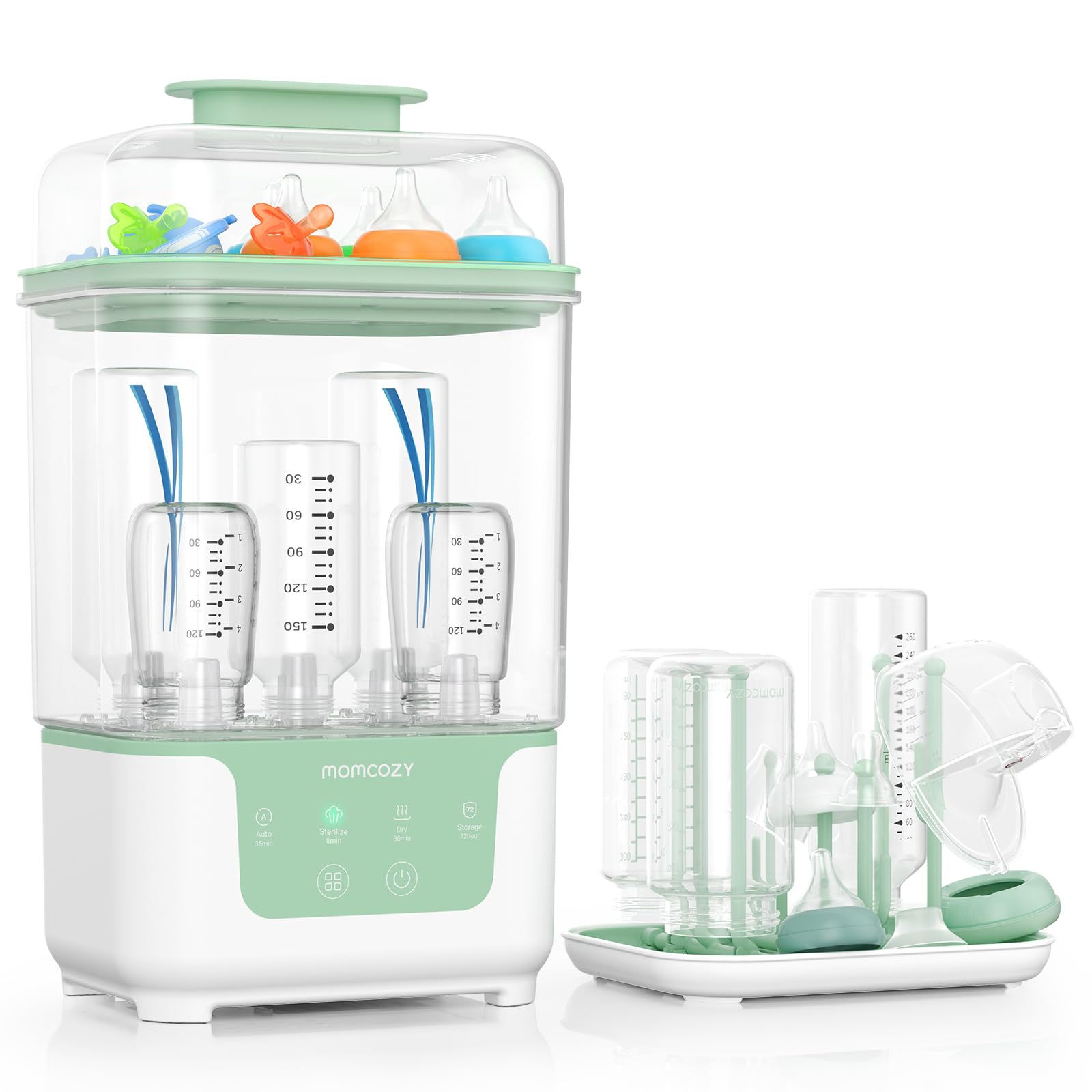 Momcozy Bottle Sterilizer and Dryer, Modular Nesting Space Saving Design