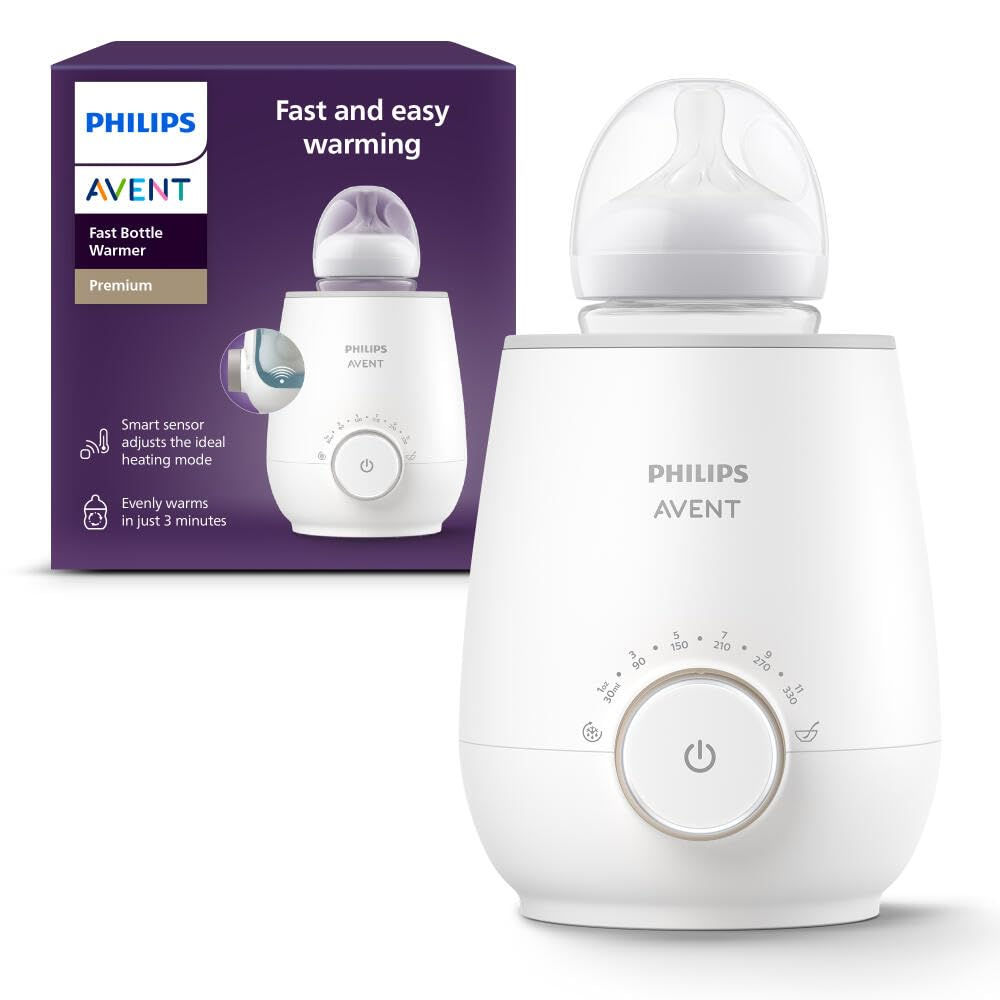 Philips Avent Premium Fast Bottle Warmer, with Smart Temperature Control, Wat...