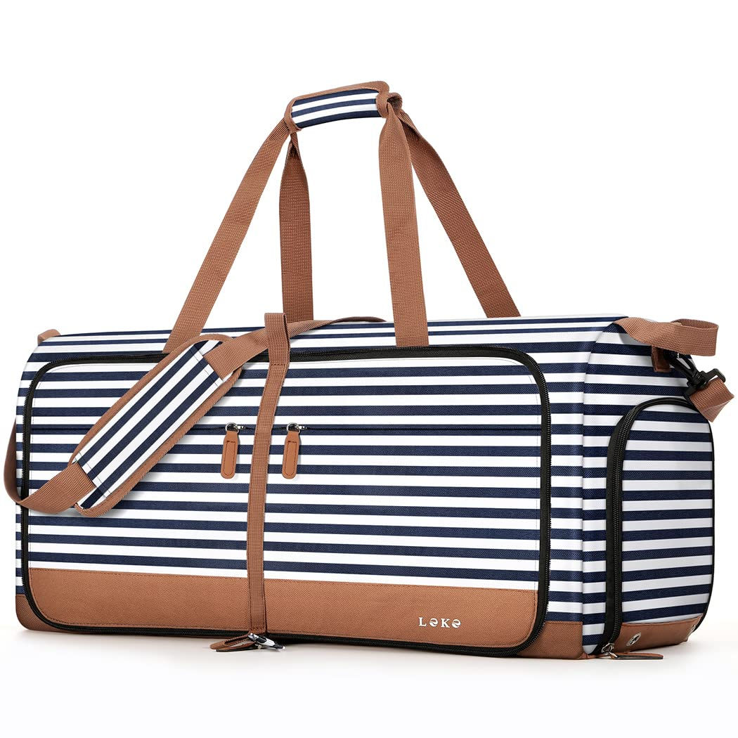 Lekesky Foldable Travel Duffle Bag for Women