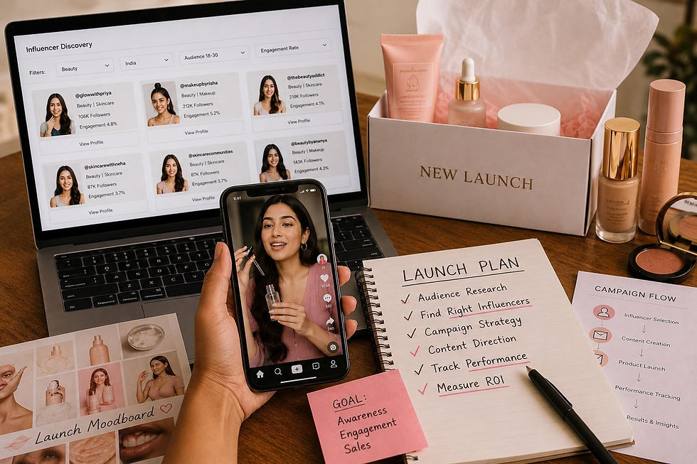 Road Map To Launch a Successful Beauty Product Using Influencer Marketing