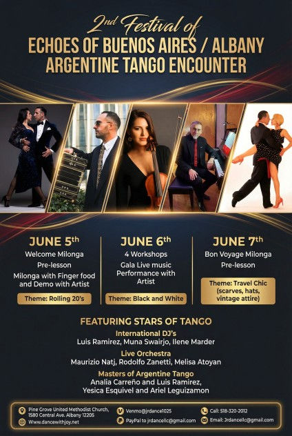 2nd Festival of Echoes of Buenos Aires/Albany Encounter Argentine Tango